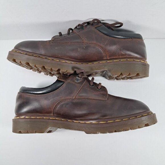 Dr Martens Vintage Oxford Shoes Men UK 9 Brown US 10 Leather 7733 England - Picture 2 of 16